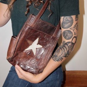 Vintage leather western purse